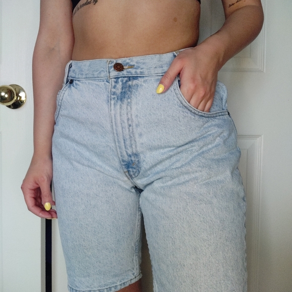 VINTAGE HIGH WAIST DENIM MOM JEANS - Picture 4 of 7